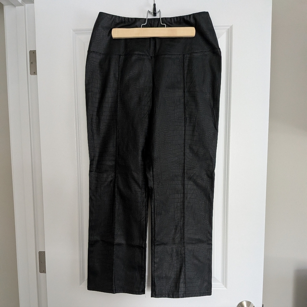Joie Black Faux Croc-Embossed Jacket